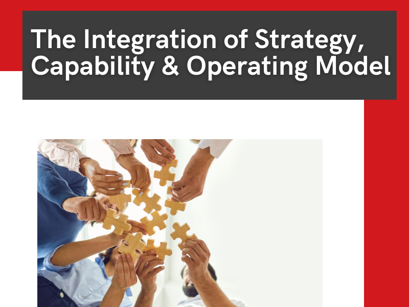 The Integration of Strategy, Capability, and Operating Model